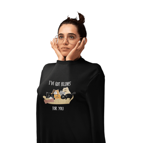 Felines For You Sweatshirt - Unisex - Curious Cat Company