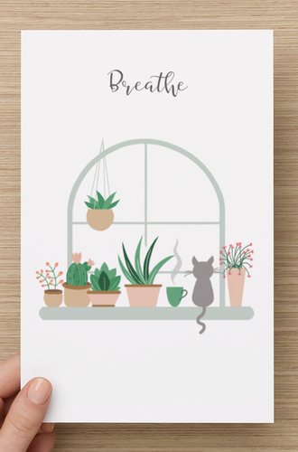 Breathe Postcard Print