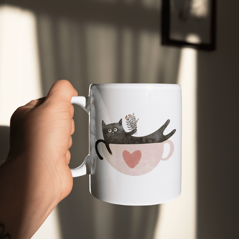 A Cup Of Purr Please Mug - Curious Cat Company