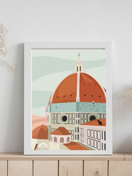 Sunset in Florence - Poster