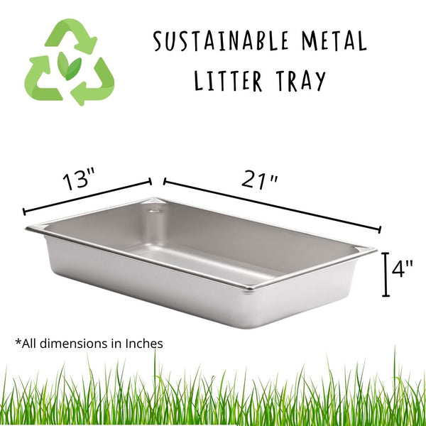 Sustainable Metal Litter Tray