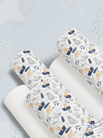 Nordic Cats Gift Wrapping Paper (Set of 3)