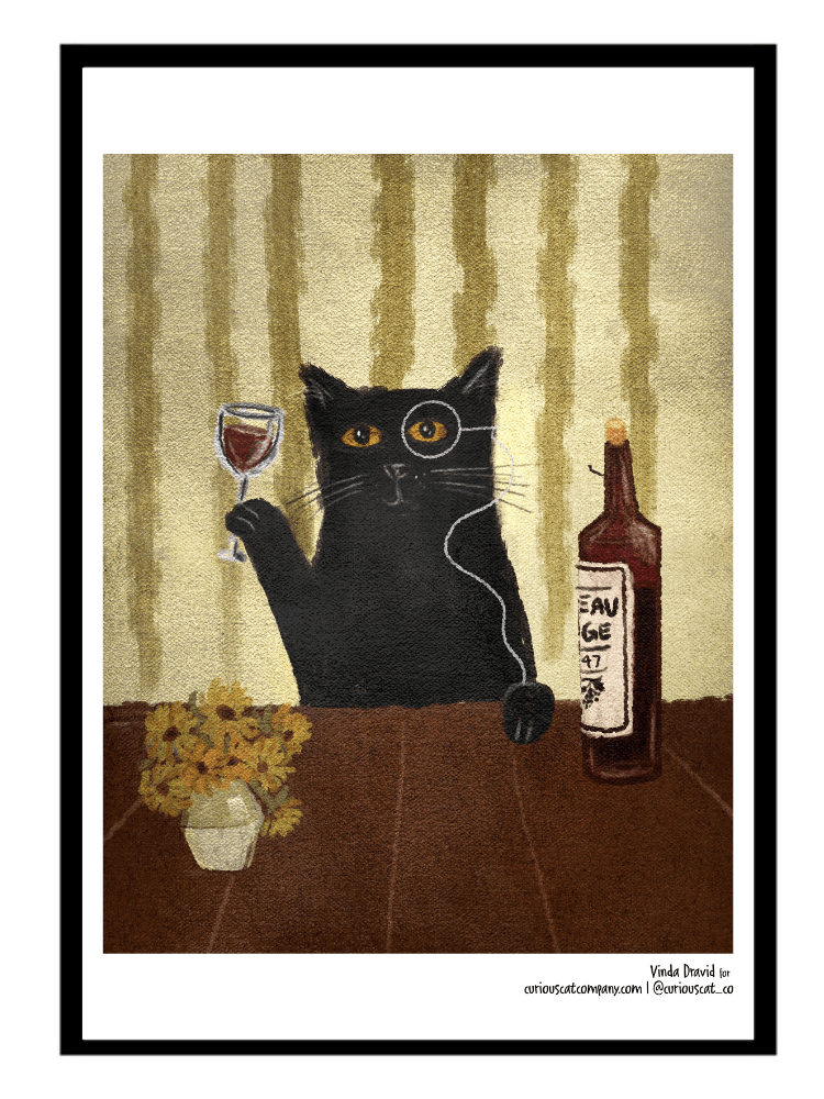 A Fine Time - Poster - Curious Cat Company - Wall Art