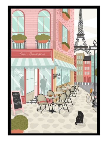 A Parisienne Cafè - Poster - Curious Cat Company - Wall Art