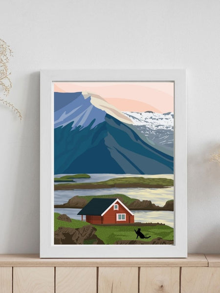 A Summer in Norway - Poster - Curious Cat Company - Wall Art