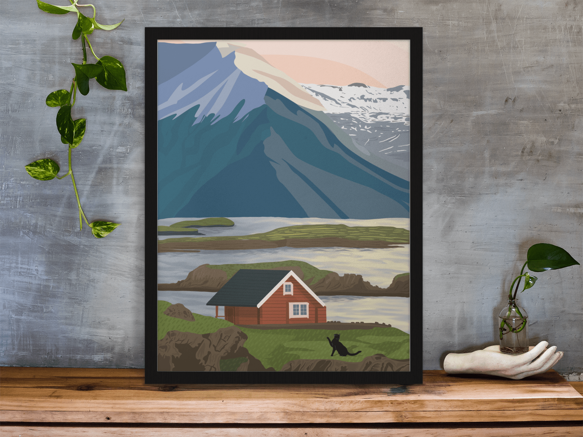 A Summer in Norway - Poster - Curious Cat Company - Wall Art