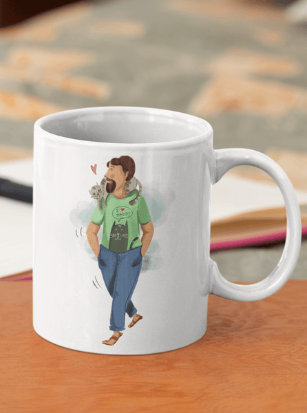 Cat Daddy Mug - Curious Cat Company - Mugs