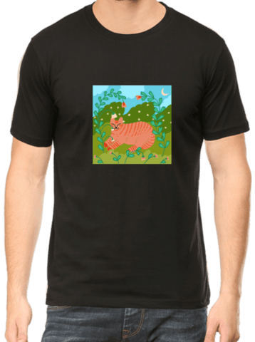 Cat in Spring Tee - Curious Cat Company - T-shirts