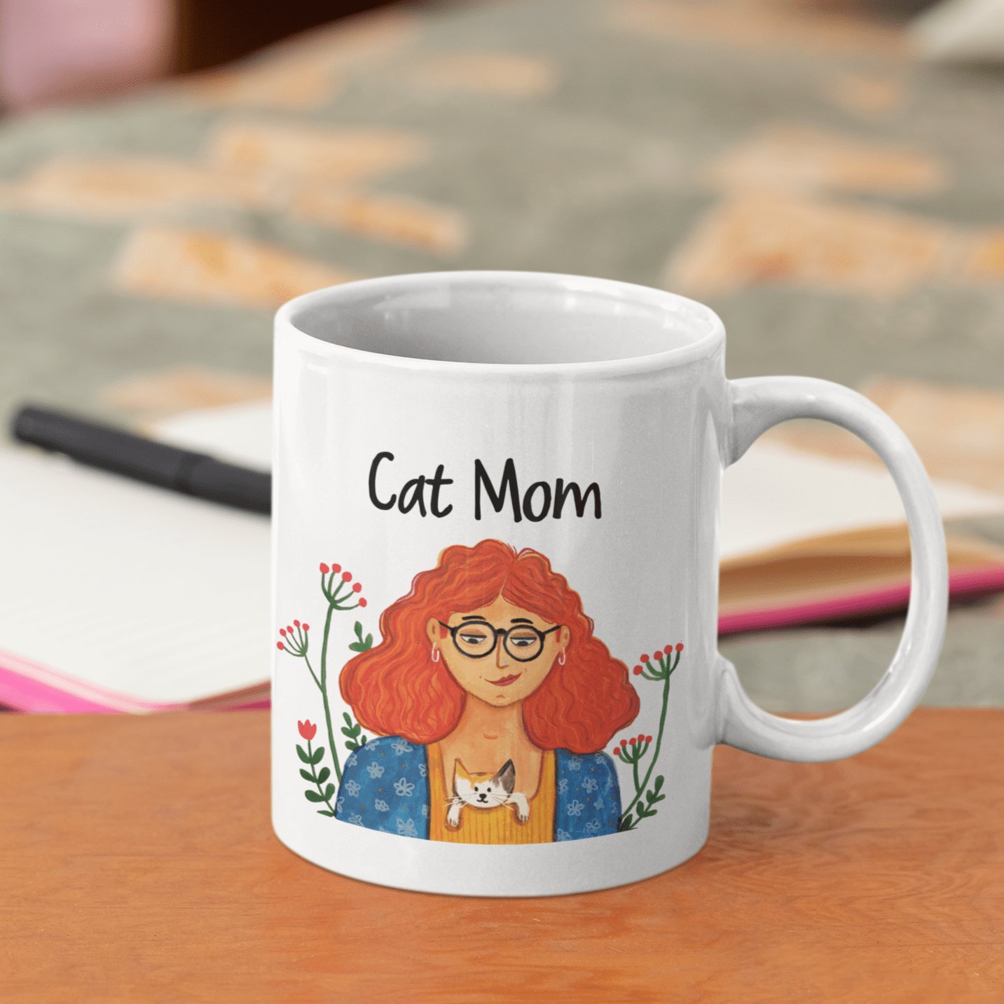 Cat Mom Mug - Curious Cat Company - Mugs