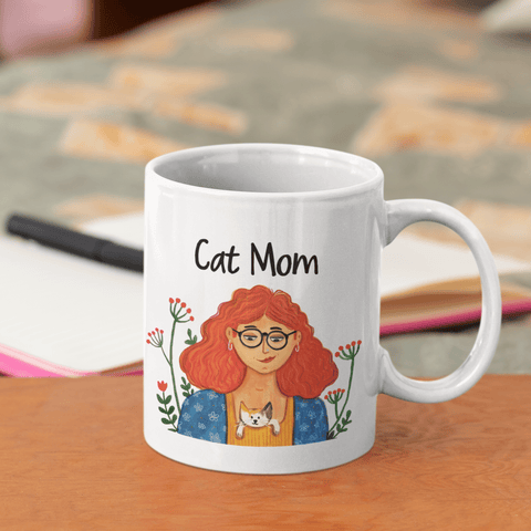 Cat Mom Mug - Curious Cat Company - Mugs