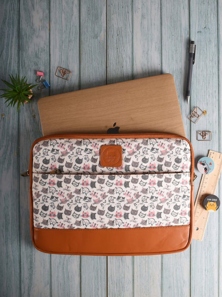 Catatonic Cats Laptop Sleeve - Curious Cat Company - Laptop Sleeves