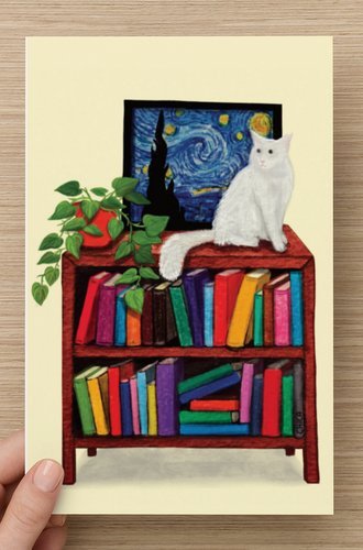 Cosy Corner Postcard Print - Curious Cat Company - Postcards