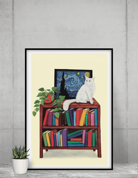 Cosy Corner - Poster - Curious Cat Company - Wall Art