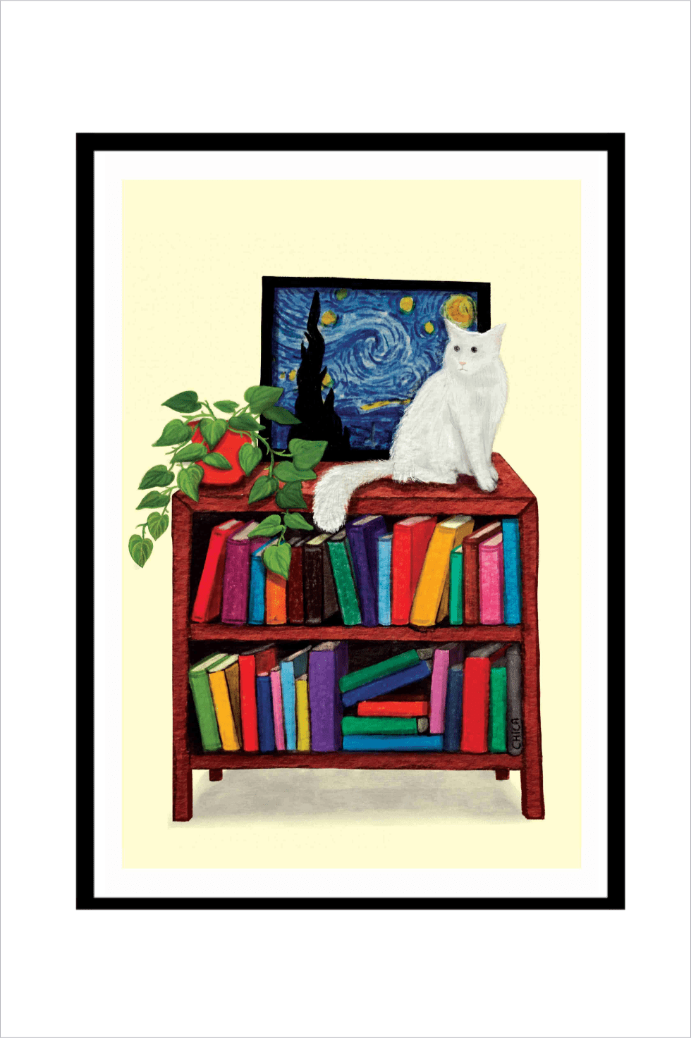 Cosy Corner - Poster - Curious Cat Company - Wall Art