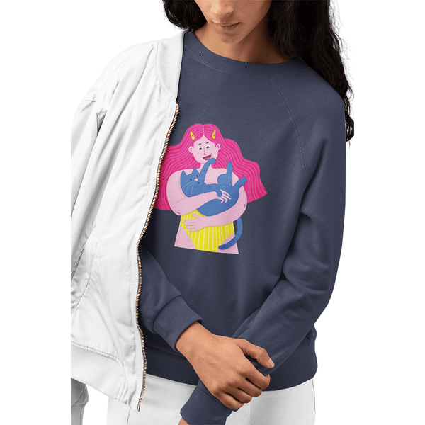 Cuddly Cat Sweatshirt - Curious Cat Company - Sweatshirt