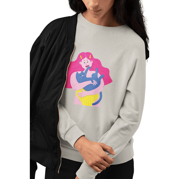 Cuddly Cat Sweatshirt - Curious Cat Company - Sweatshirt