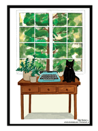 Curious Cat - Poster - Curious Cat Company - Wall Art