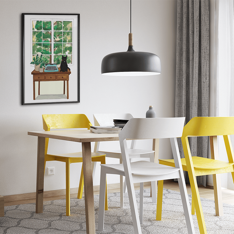 Curious Cat - Poster - Curious Cat Company - Wall Art