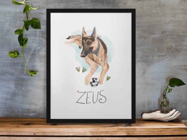 Customised Pet Illustrations - Curious Cat Company - Posters, Prints, & Visual Artwork