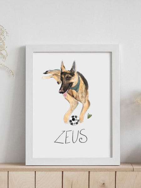 Customised Pet Illustrations - Curious Cat Company - Posters, Prints, & Visual Artwork