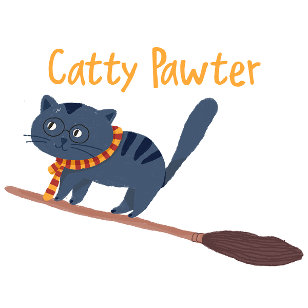 Catty Pawter - Boy's Tee - Curious Cat Company