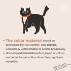 Ecofriendly Pet Collar Sets - Natural Cotton - Curious Cat Company - Cat Supplies