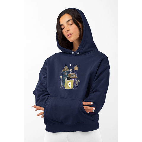 Ghost Town Cat Hoodie - Unisex - Curious Cat Company