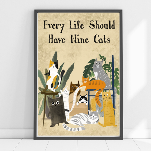 9 Lives - Poster - Curious Cat Company