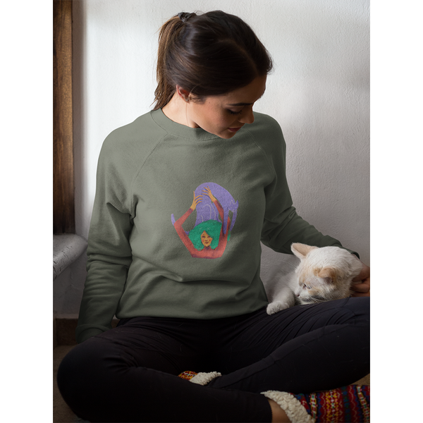 Workout With Cat Sweatshirt - Unisex - Curious Cat Company