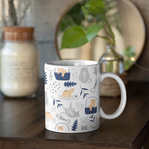 Nordic Fishbone Mug - Curious Cat Company