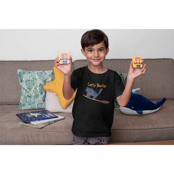 Catty Pawter - Boy's Tee - Curious Cat Company