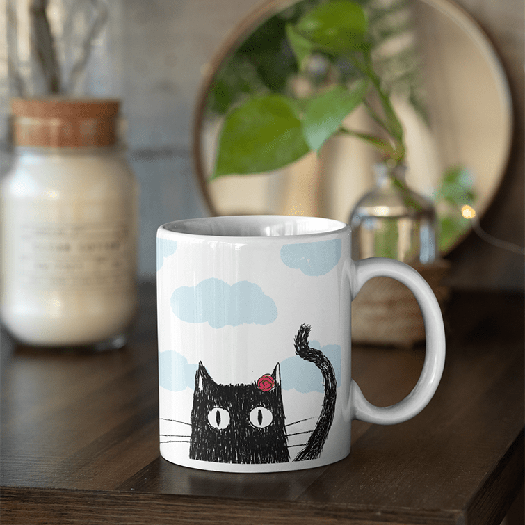 Halo Kitty Mug - Curious Cat Company - Mugs