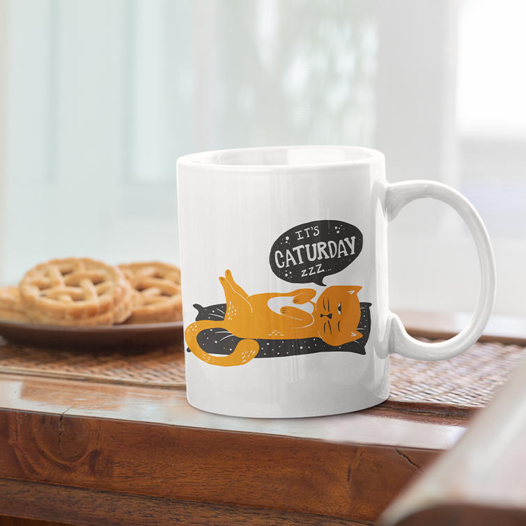 Caturday Mug - Curious Cat Company