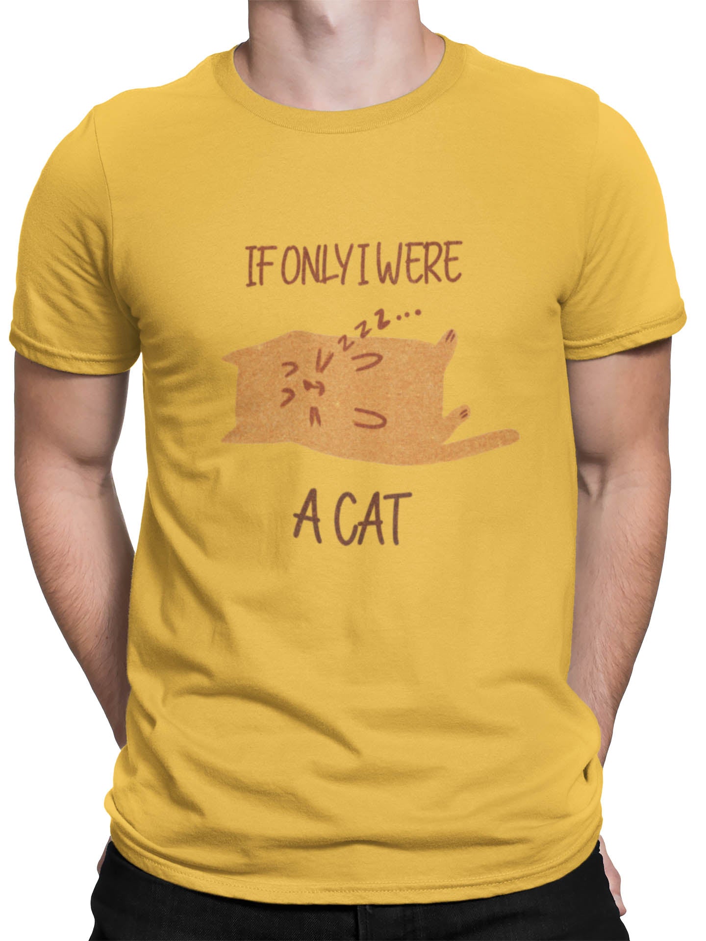 If only I were a Cat Tee - Curious Cat Company - T-shirts