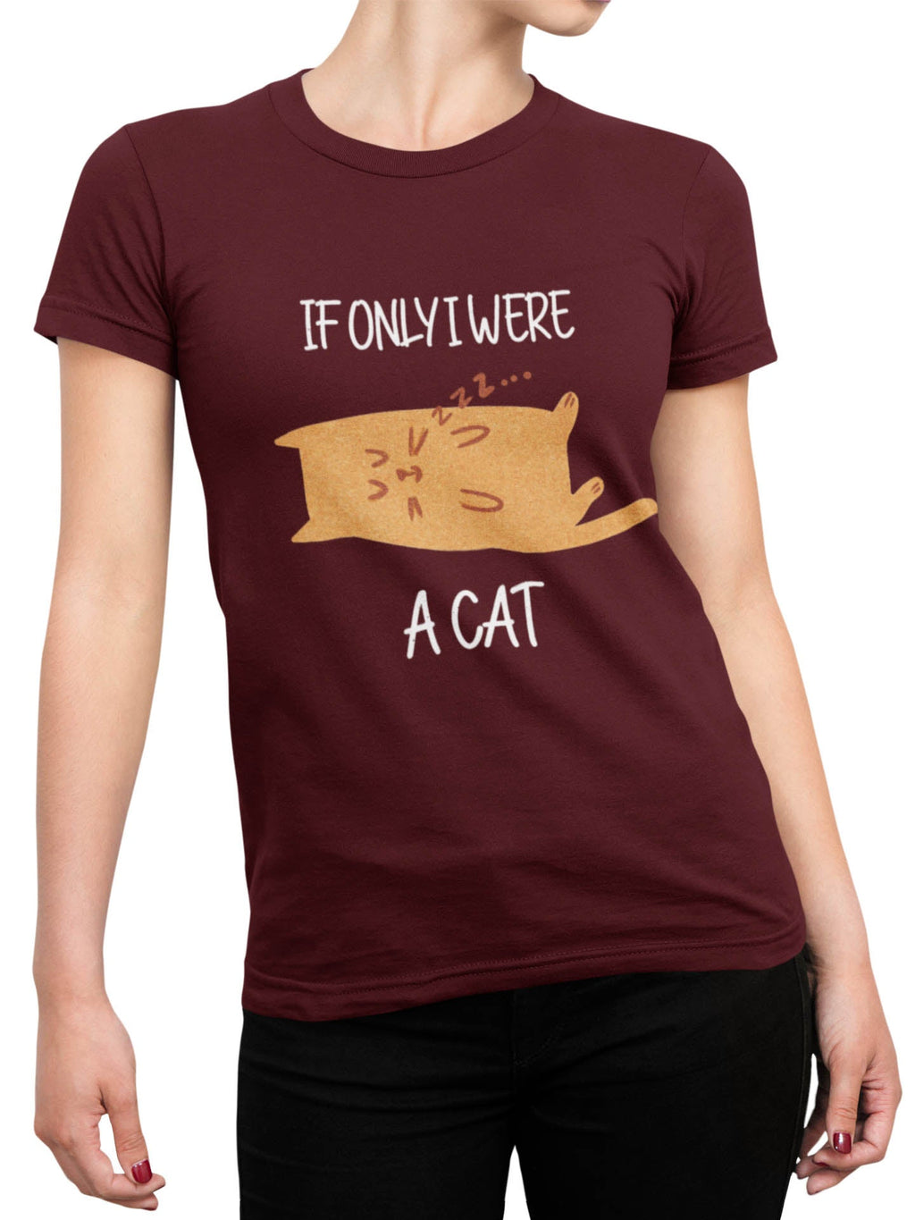 If only I were a Cat Tee - Curious Cat Company - T-shirts