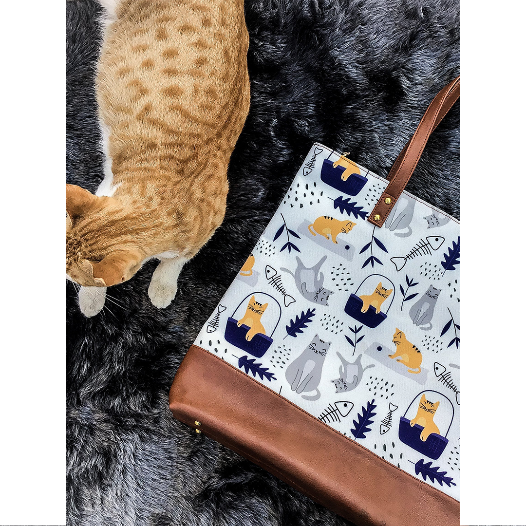 Nordic Fishbone Tote - Curious Cat Company