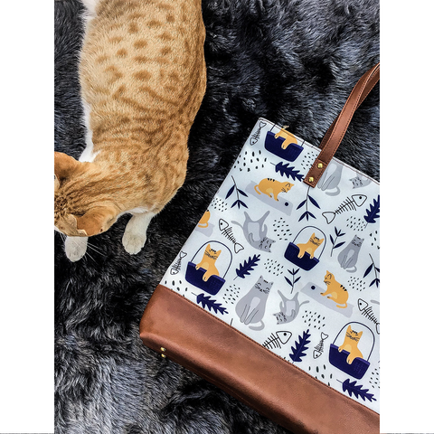 Nordic Fishbone Tote - Curious Cat Company