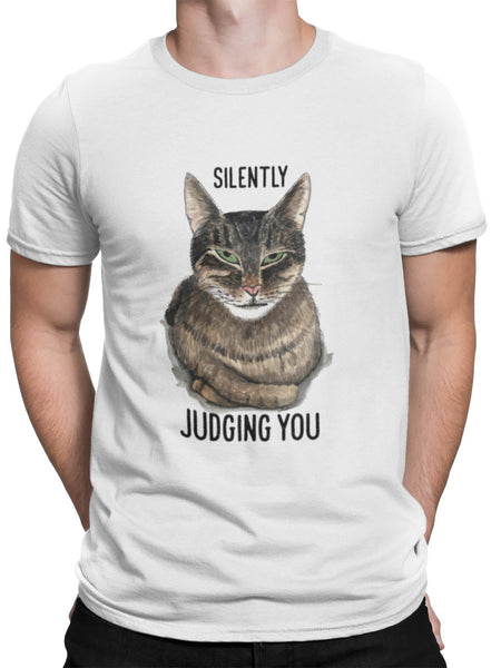 Judgmental Cat Tee - Curious Cat Company - T-shirts