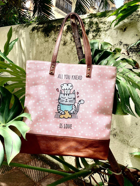 Knead Love Tote - Curious Cat Company - Laptop Sleeves