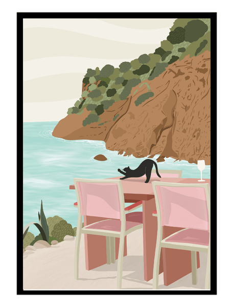 Lazy in Ibiza - Poster - Curious Cat Company - Wall Art