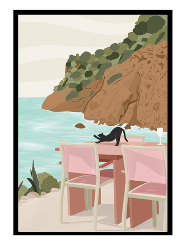 Lazy in Ibiza - Poster - Curious Cat Company - Wall Art