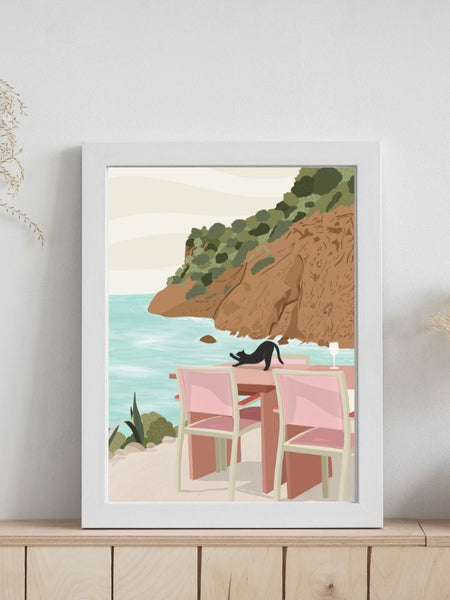 Lazy in Ibiza - Poster - Curious Cat Company - Wall Art