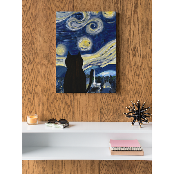 Purry Night - Canvas Print - Curious Cat Company