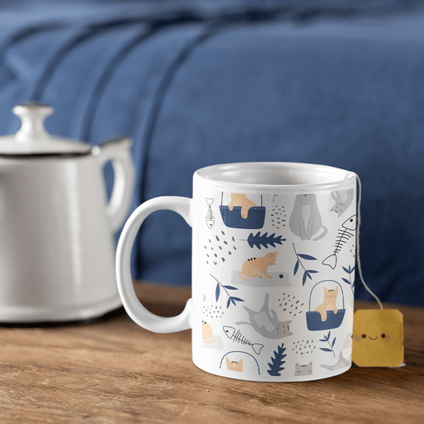 Nordic Fishbone Mug - Curious Cat Company - Mugs