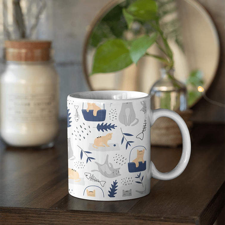 Nordic Fishbone Mug - Curious Cat Company - Mugs