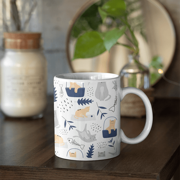 Nordic Fishbone Mug - Curious Cat Company - Mugs