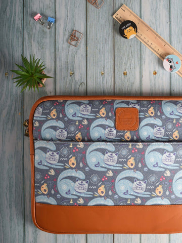 Paisley Cats Laptop Sleeve - Curious Cat Company - Laptop Sleeves
