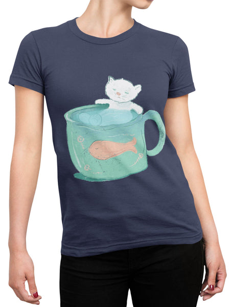 Paw Soak Tee - Curious Cat Company - T-shirts