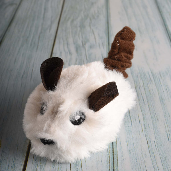 Pull String Motion & Mouse Sound with Catnip - White - Curious Cat Company - Cat Toys