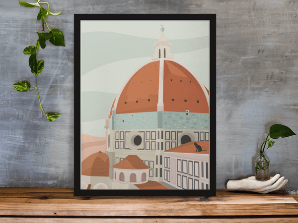Sunset in Florence - Poster - Curious Cat Company - Wall Art
